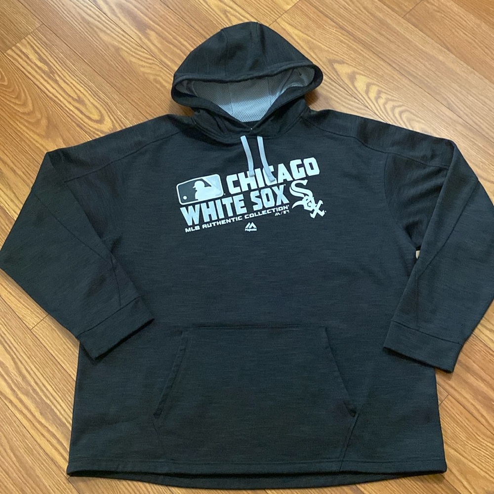 Majestic Hoodie men’s 2XL Chicago White Sox gray/black sweatshirt Therma Base